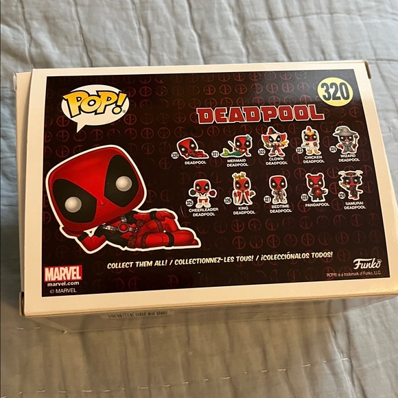 Funko Pop Deadpool Figure in Red and Black - Picture 7 of 7